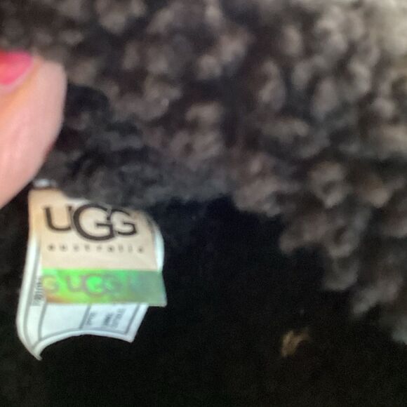 UGG BELLEVUE II SIZE 10 CONVERTIBLE BROWN LEATHER SHERPA LINED BOOTS - Picture 14 of 14